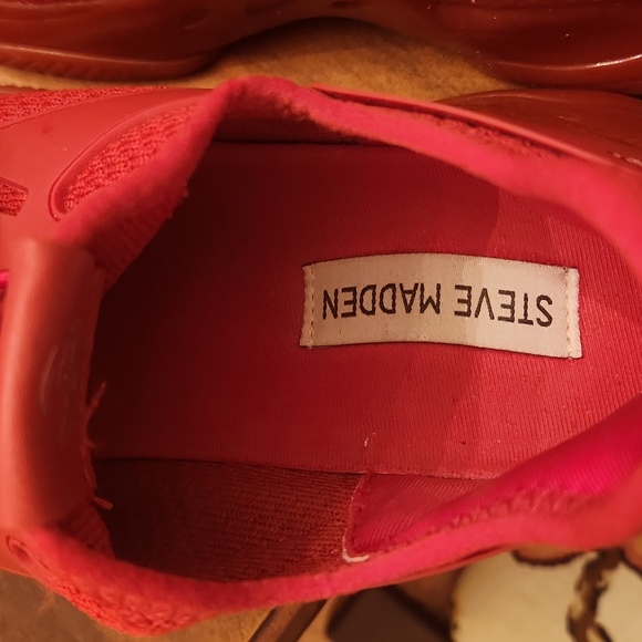Ruby Red Steve Madden Sneakers - Picture 5 of 6